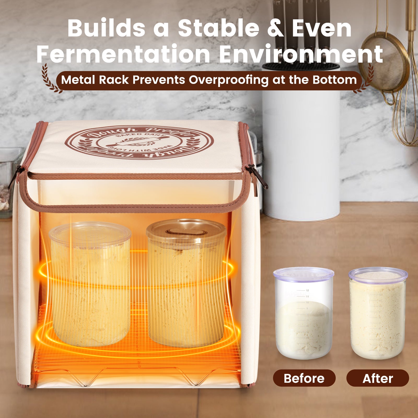 12 in Folding Bread Proofing Box