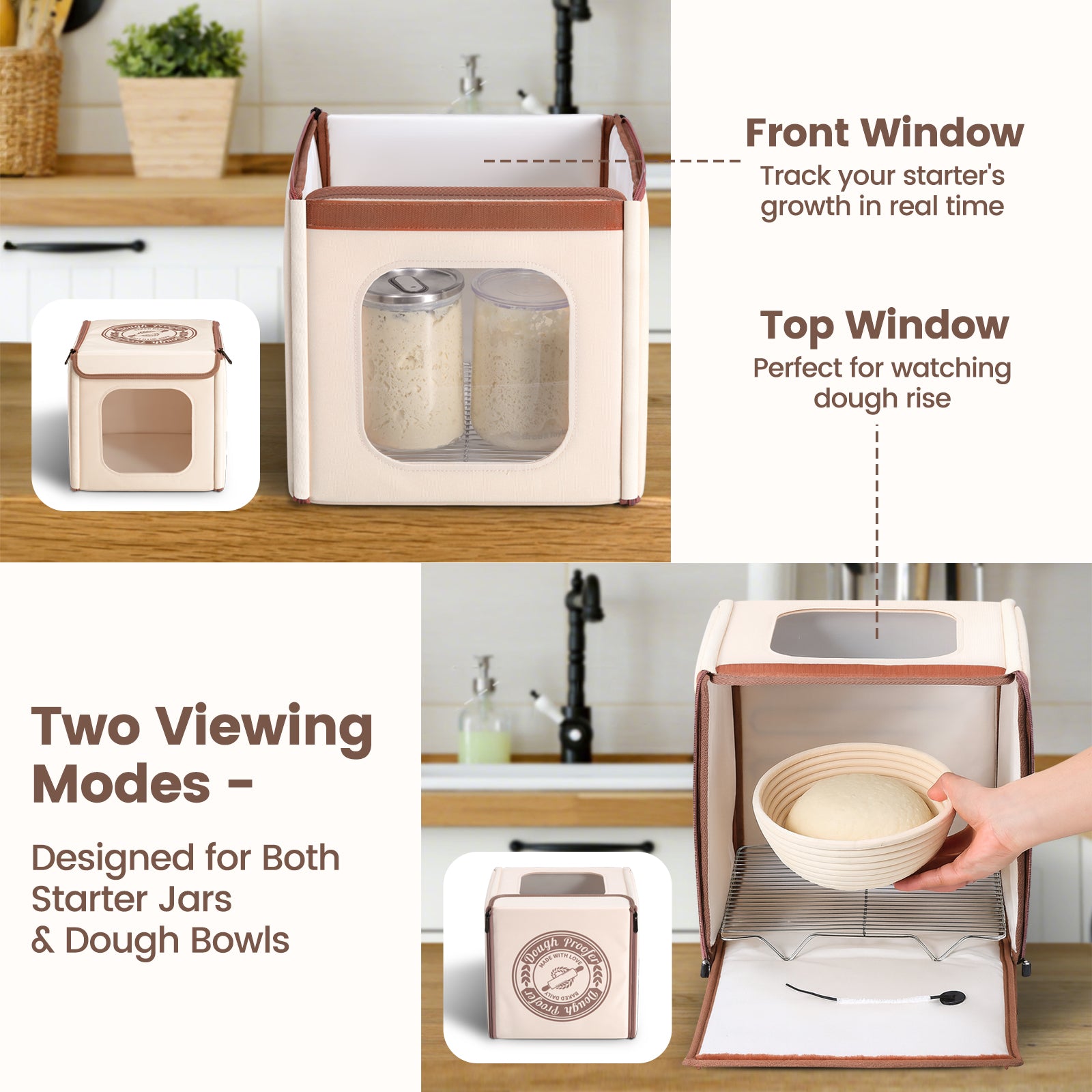 12 in Folding Bread Proofing Box