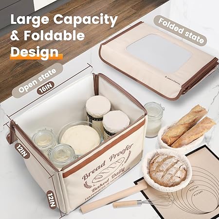 16 in Folding Bread Proofing Box